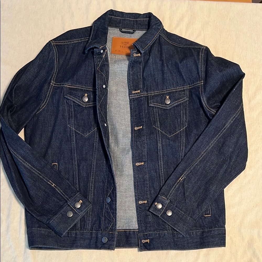 Men's Denim Jacket - Dark Blue